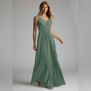 Bridesmaid dress - new worn once - eucalyptus color